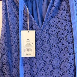 A New Day Blue Lace Maxi Dress